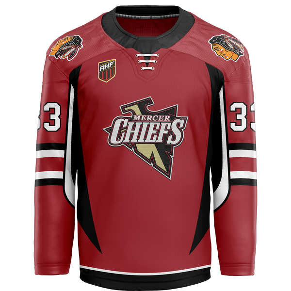 Mercer Chiefs Special Store Adult Goalie Cut and Sew Jersey